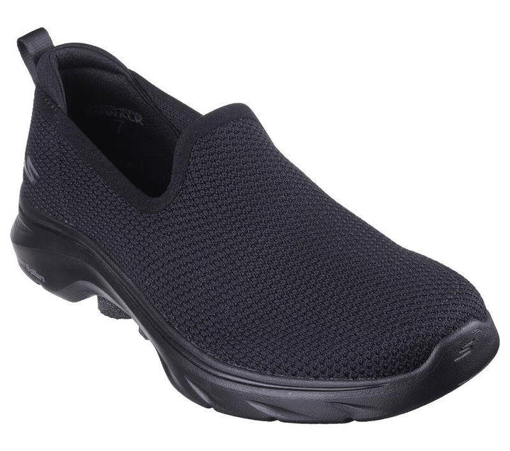 Women's Wide Fit Skechers 125218 Go Walk 7 Ivy Trainers in Black - Image 1