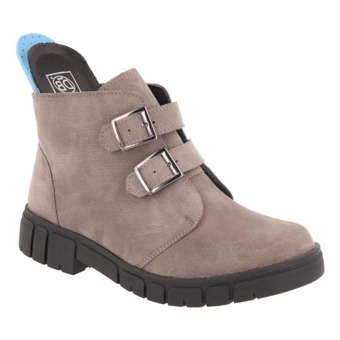 Women's Wide Fit DB Penelope Buckle Boots in Black Leather - Image 1