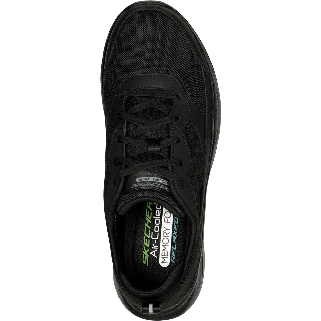Men's Wide Fit Skechers 232520 Equalizer 5.0 Cyner Trainers in Black - Image 4