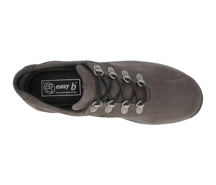 Womens Wide Fit DB Utah Waterproof Hiking Shoes in Brown suede - Image 1