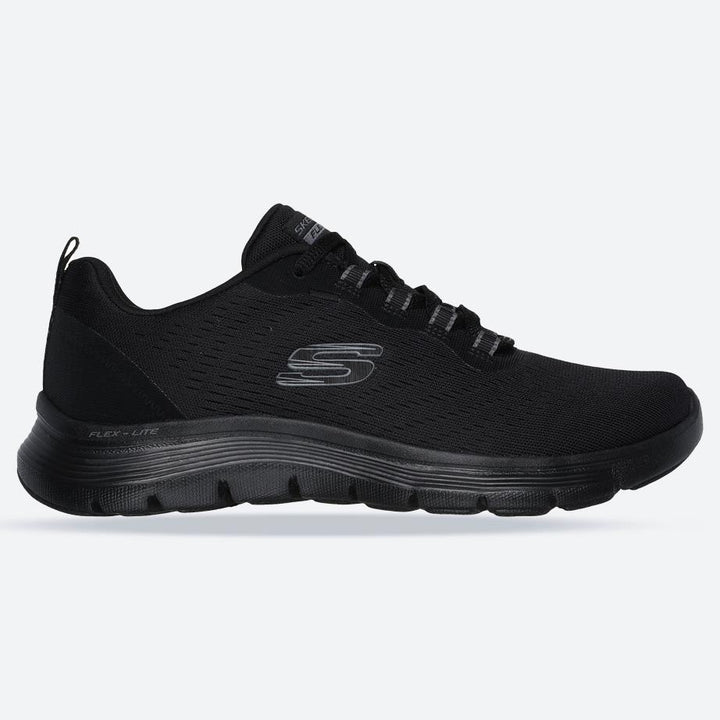 Women's Wide Fit Skechers 150201 Flex Appeal 5.0 New Path Trainer in Black - Image 1
