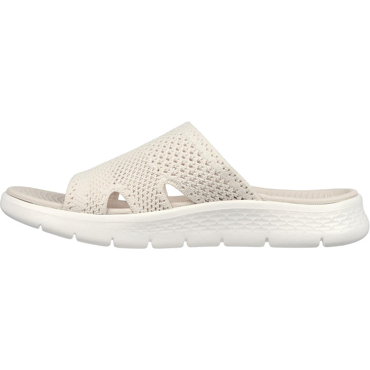 Women's Wide Fit Skechers 141425 Go Walk Flex Elation Sandals in Black - Image 1