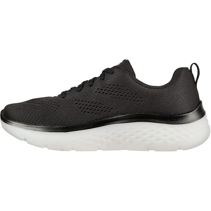 Women's Wide Fit Skechers 124578 GO walk Hyper Burst Trainers - Black/White in Black/White - Image 1