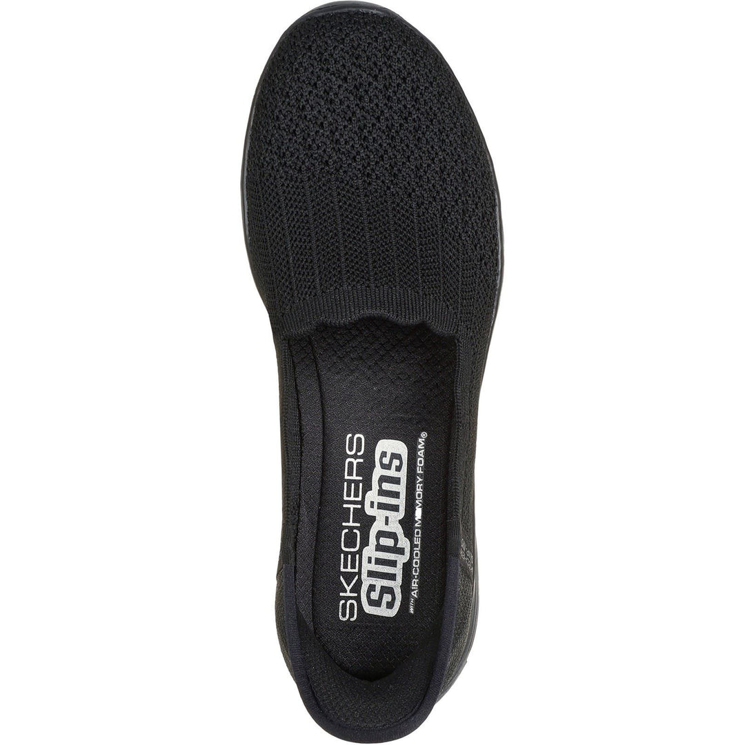 Women's Wide Fit Skechers 158980 Slip-ins Seager Believe It Shoes in Black - Image 4