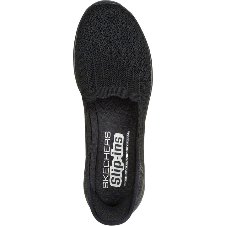 Women's Wide Fit Skechers 158980 Slip-ins Seager Believe It Shoes in Black - Image 1