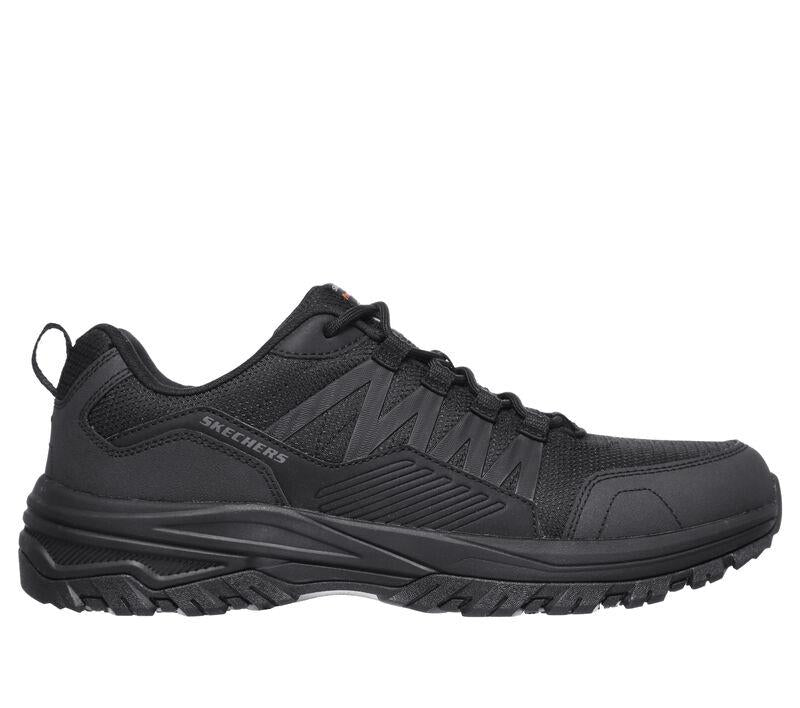 Men's Wide Fit Skechers 200000EC Fannter Occupational Shoes in Black - Image 2