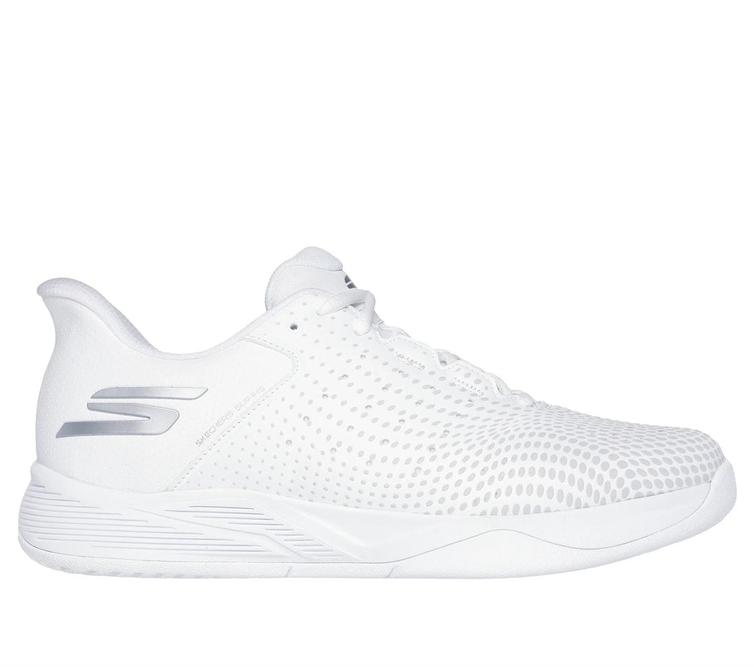 Men's Relaxed Fit Skechers 246101C Slip-ins Viper Court Vegan Reload Trainers in Grey/Charcoal - Image 6