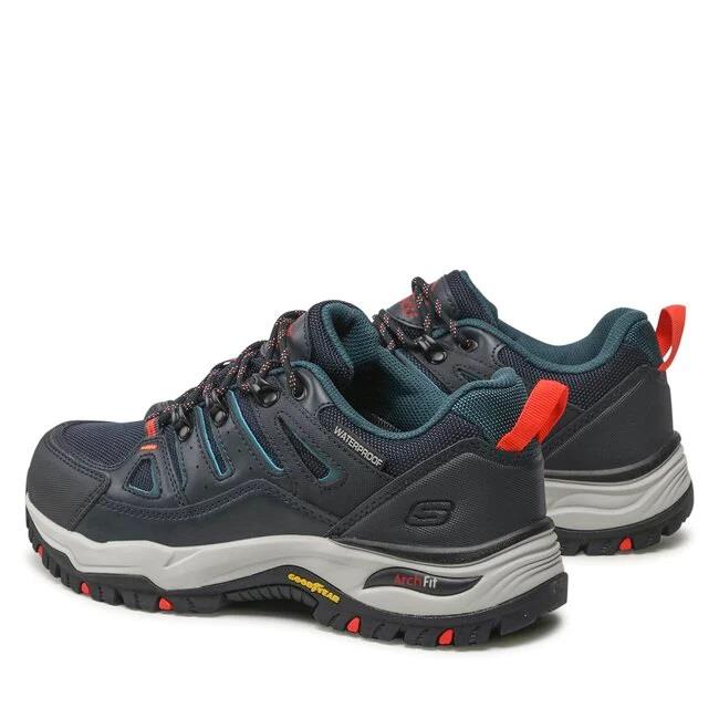 Men's Wide Fit Skechers Relaxed Fit 204630 Arch Fit Dawson Argosa Good Year Walking Trainers in Dark/Navy - Image 4