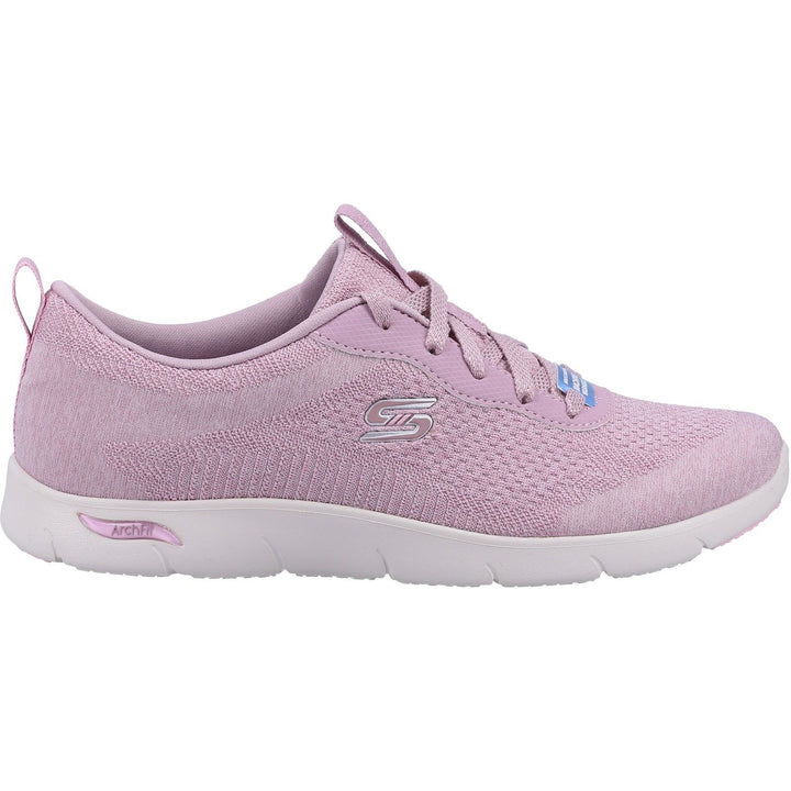 Women's Wide Fit Skechers 104272 Arch Fit Refine Trainers - Mauve in Mauve - Image 1