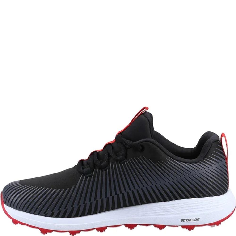 Men's Wide Fit Skechers 214021 Go Golf Max Sport Trainers in Black/Red - Image 5