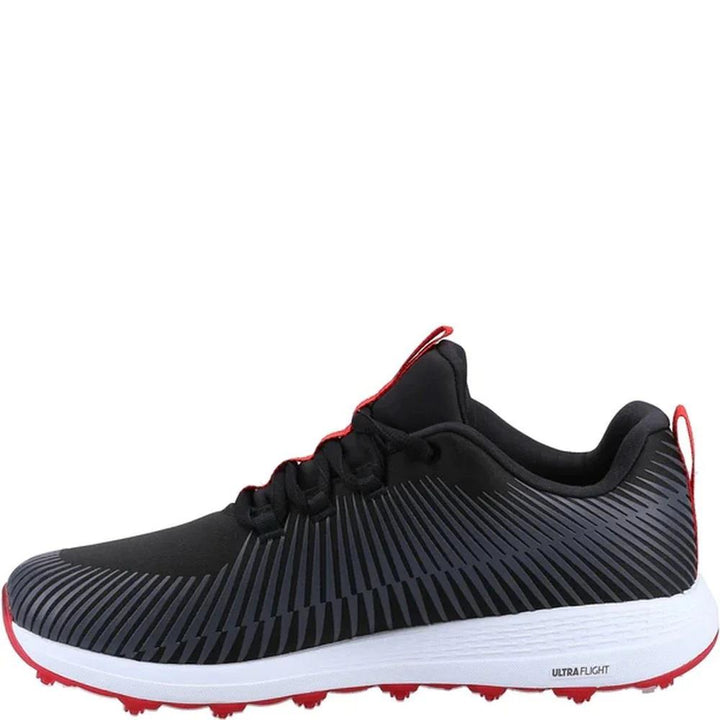 Men's Wide Fit Skechers 214021 Go Golf Max Sport Trainers in Black/Red - Image 1