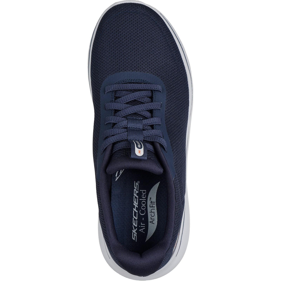 Men's Relaxed Fit Skechers 217078 Go Walk Arch Fit N Joy Cullman Trainers in Navy - Image 7