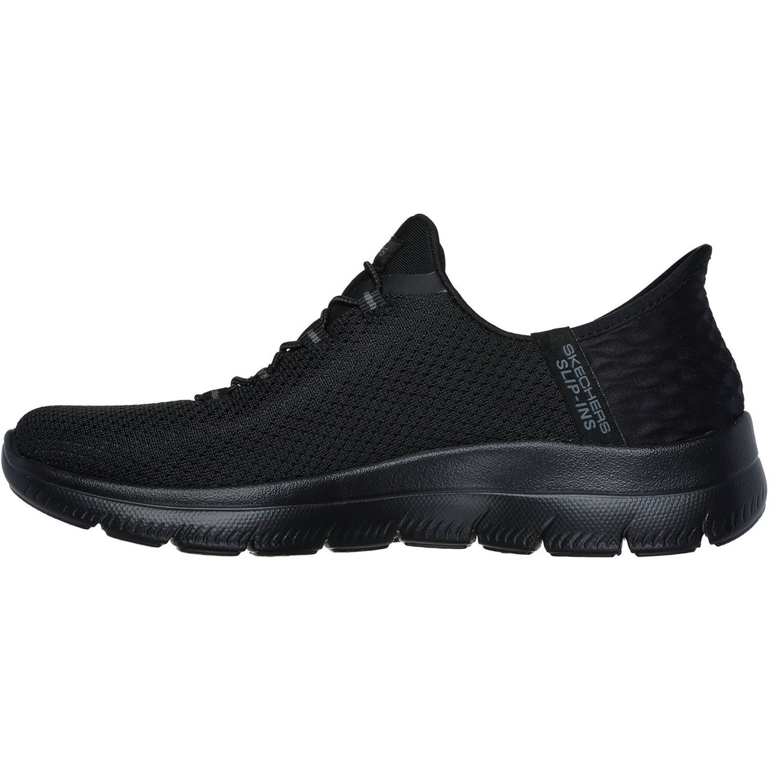 Women's Wide Fit Skechers 150123 Slip-ins Summits Diamond Dream Trainers - Black in Black - Image 4