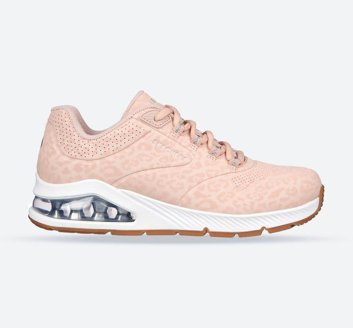 Women's Wide Fit Skechers 155642 Uno 2 In Kat Neato Trainers - Blush in Blush - Image 1