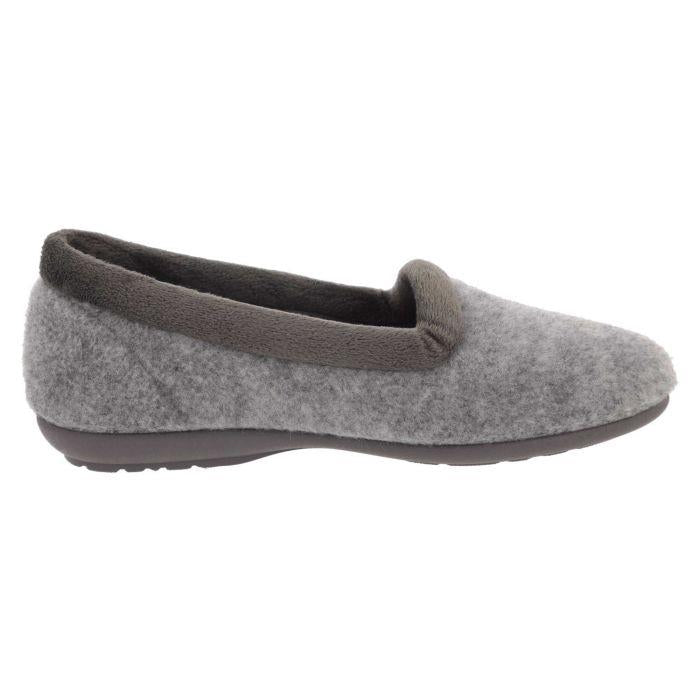 Women's Wide Fit DB Celia Slippers in Navy Felt - Image 9