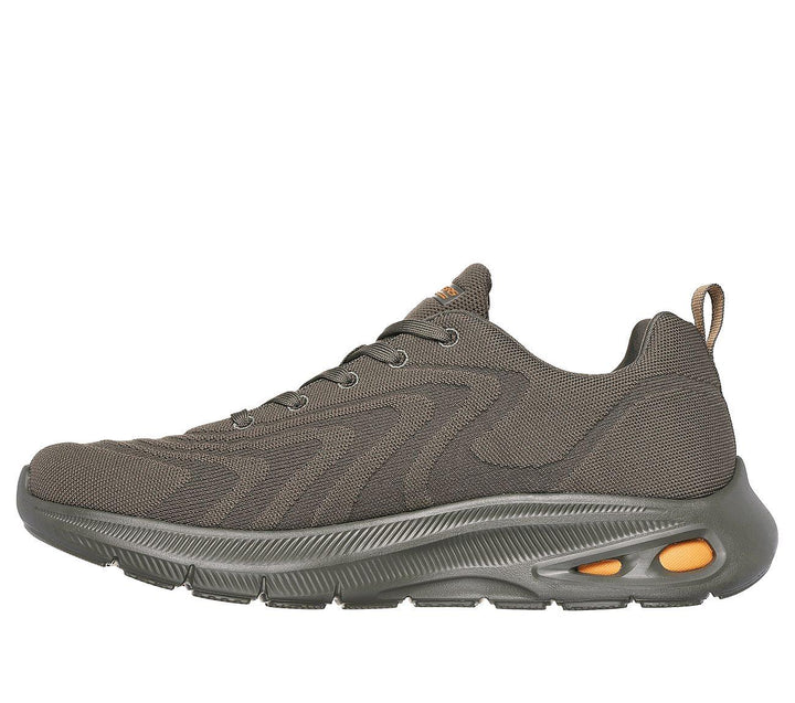 Men's Wide Fit Skechers 118075 Bobs Unity Trainers in Olive - Image 1
