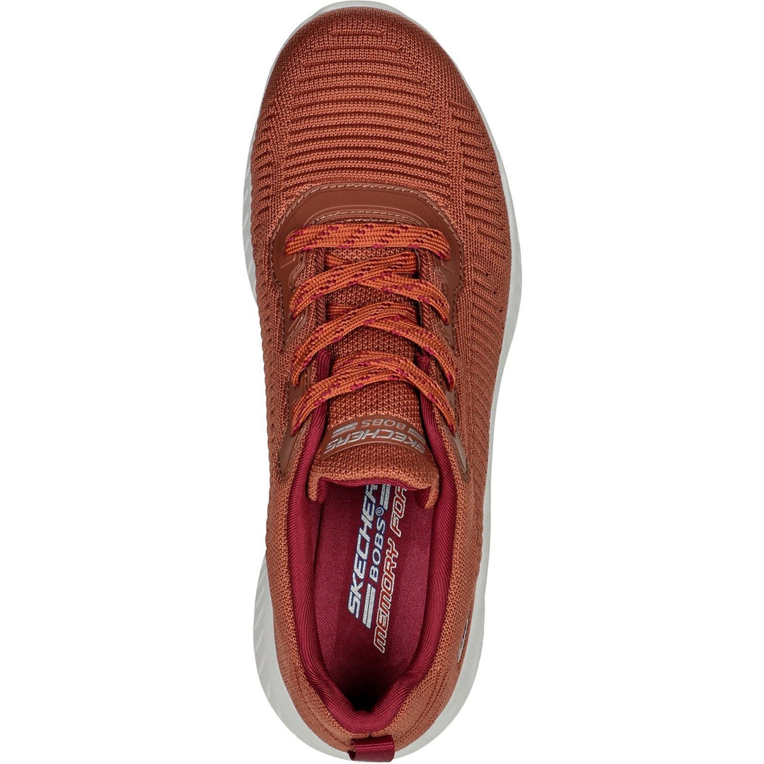 Women's Wide Fit Skechers 117379 Squad Air Sweet Encounter Trainers in Rust - Image 6