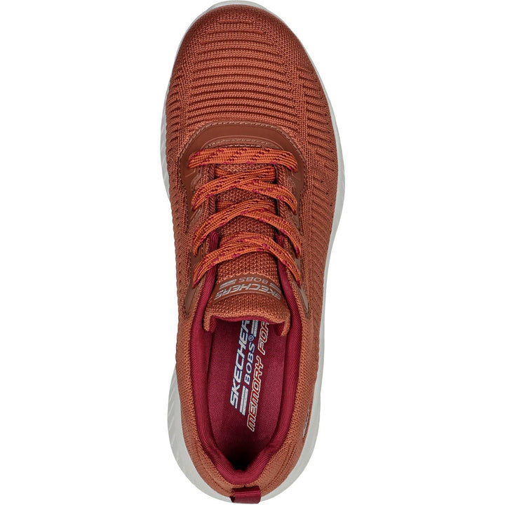 Women's Wide Fit Skechers 117379 Squad Air Sweet Encounter Trainers in Rust - Image 1