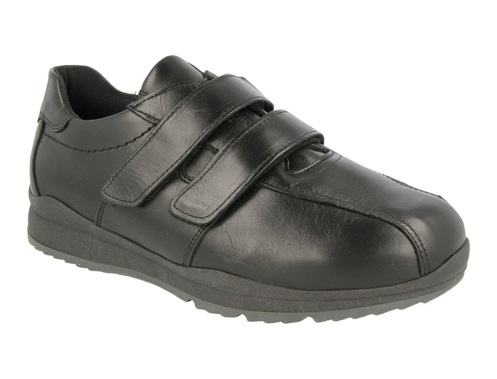 Mens Wide Fit DB Stephen Shoes in Black - Image 1