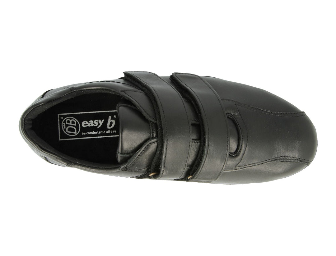 Mens Wide Fit DB Stephen Shoes in Black - Image 5