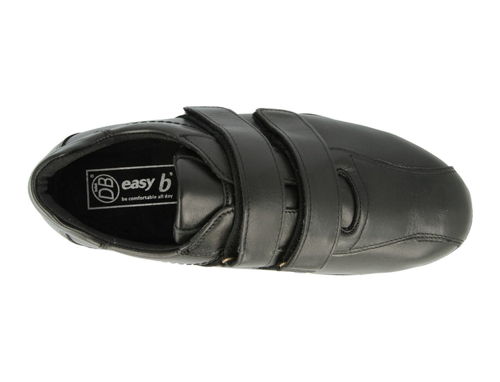 Mens Wide Fit DB Stephen Shoes in Black - Image 1