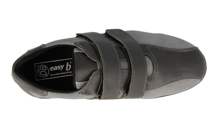 Mens Wide Fit DB Stephen Shoes in Black - Image 1