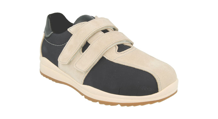 Mens Wide Fit DB Stephen Shoes in Black - Image 1