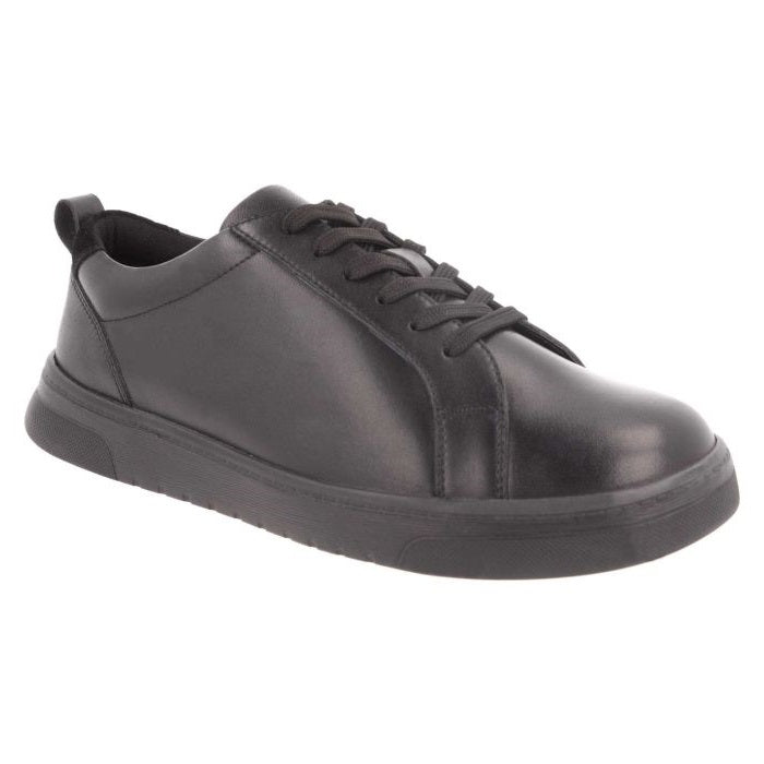 Men's Wide Fit DB Luca Shoes in Navy Leather - Image 1