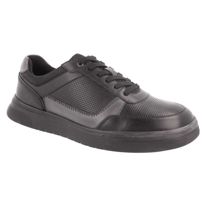 Men's Wide Fit DB Arlo Shoes in Navy / Light Tan Leather - Image 1
