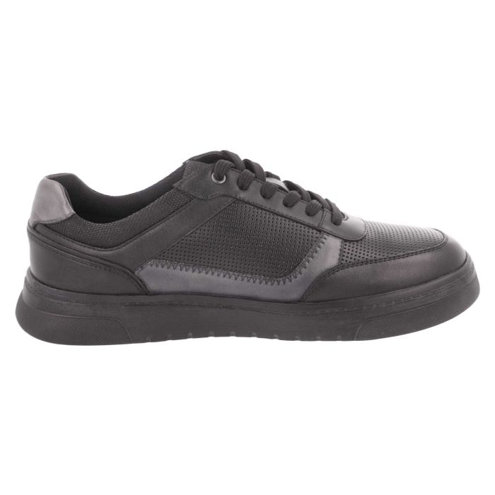 Men's Wide Fit DB Arlo Shoes in Navy / Light Tan Leather - Image 15