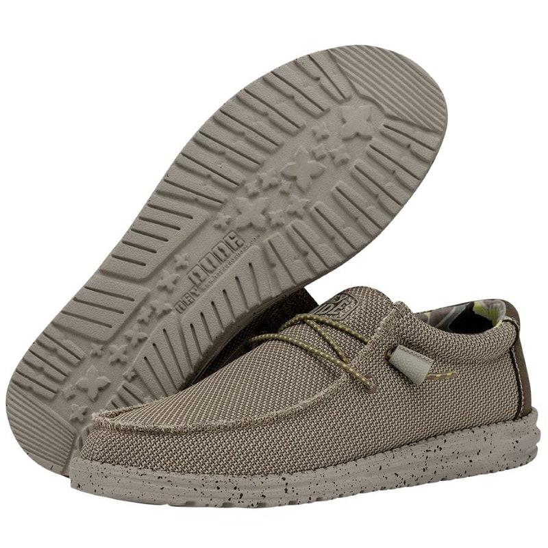 Men's Heydude Wally Sox Triple Needle Shoes in Fog - Image 13