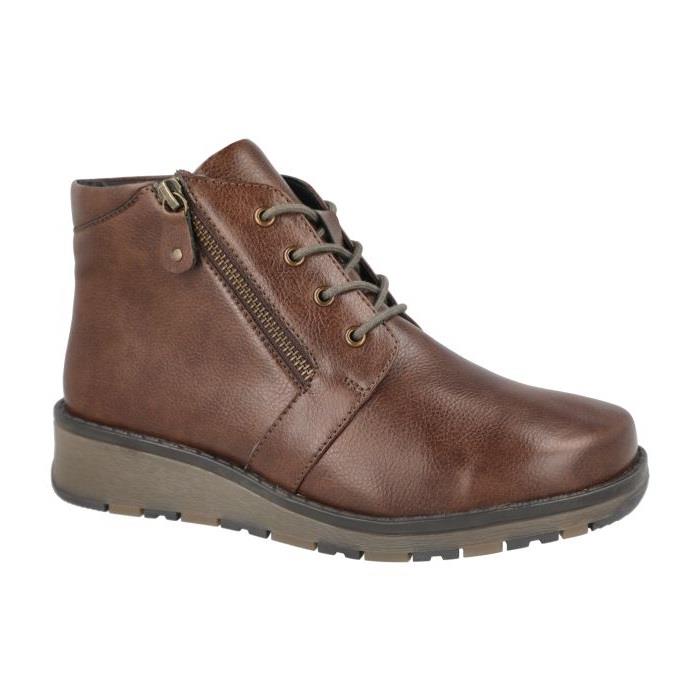 Women's Wide Fit DB Selby Boots in Black Synthetic - Image 1