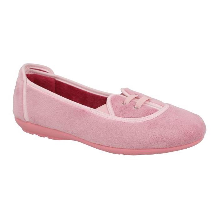 Women's Wide Fit DB Kent Slippers in Black Velour - Image 1