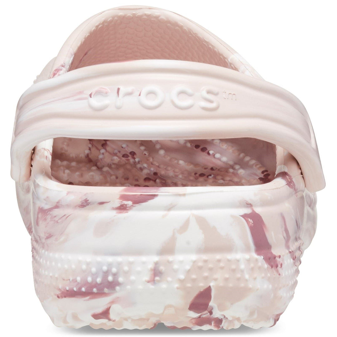 Women's Crocs 206867 Classic Marbled Clog Sandals in Bone/Multi - Image 12
