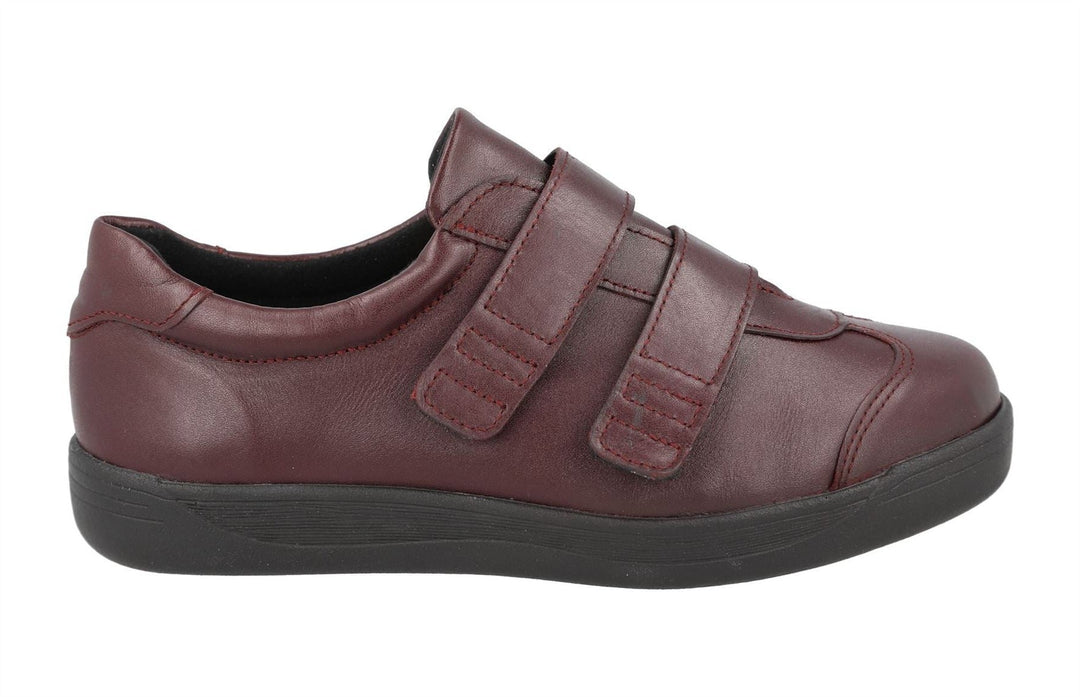 Women's Wide Fit DB Grasshopper Shoes in Black Leather - Image 6
