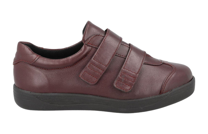 Women's Wide Fit DB Grasshopper Shoes in Black Leather - Image 1
