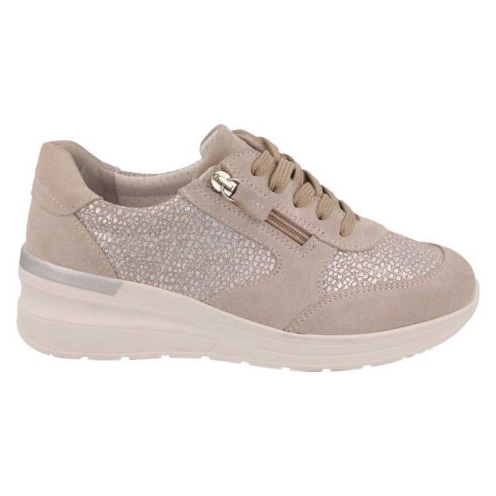 Women's Wide Fit DB Bilberry Trainers in Navy Suede - Image 8