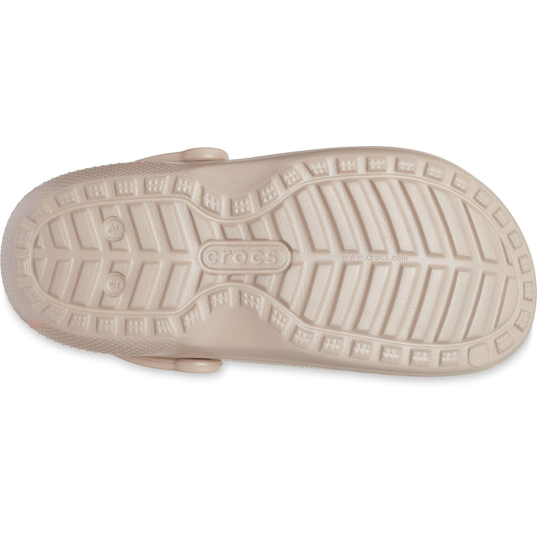 Women's Crocs 203591 Classic Clog Lined Sandals in Mushroom/Bone - Image 7