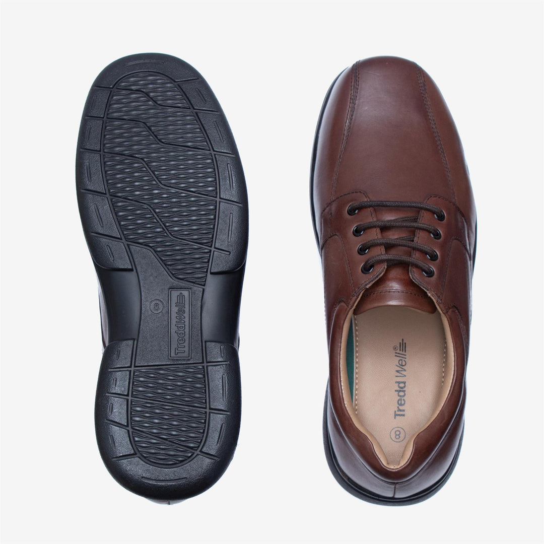 Mens Wide Fit Tredd Well Ross Shoes in Black - Image 15