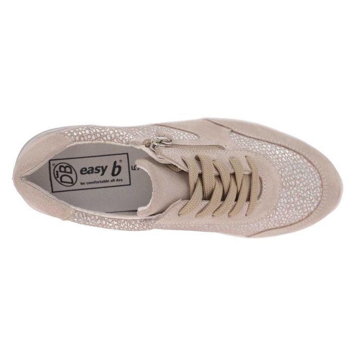 Women's Wide Fit DB Bilberry Trainers in Navy Suede - Image 11
