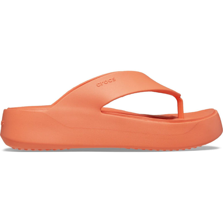 Women's Crocs 209410 Getaway Platform Flip Slippers in Black - Image 1