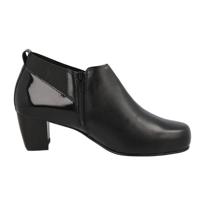 Women's Wide Fit DB Carrie Boots in Black Leather - Image 1