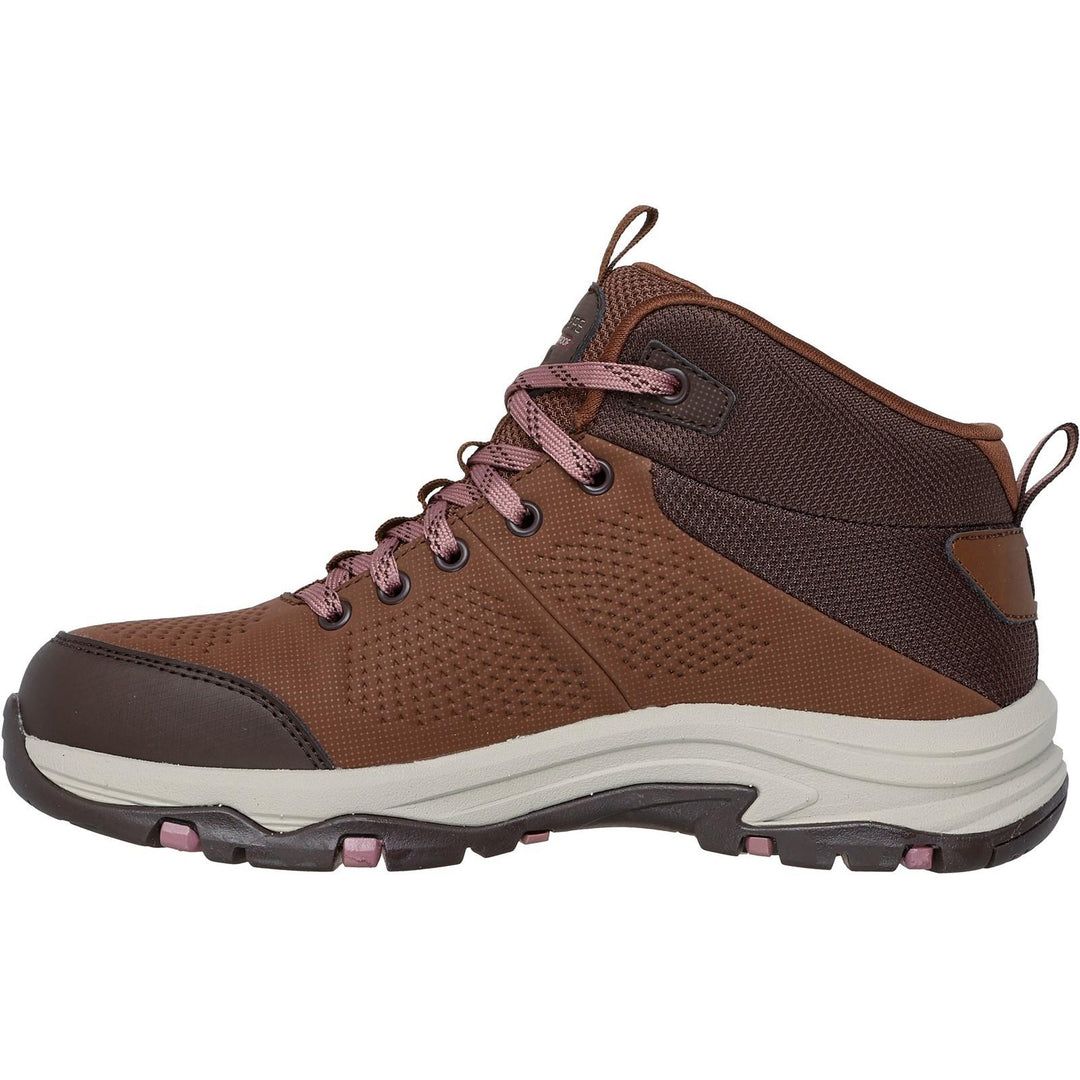 Women's Relaxed Fit Skechers 180005 Waterproof Trego Trail Destination Boots in Black/Charcoal - Image 10