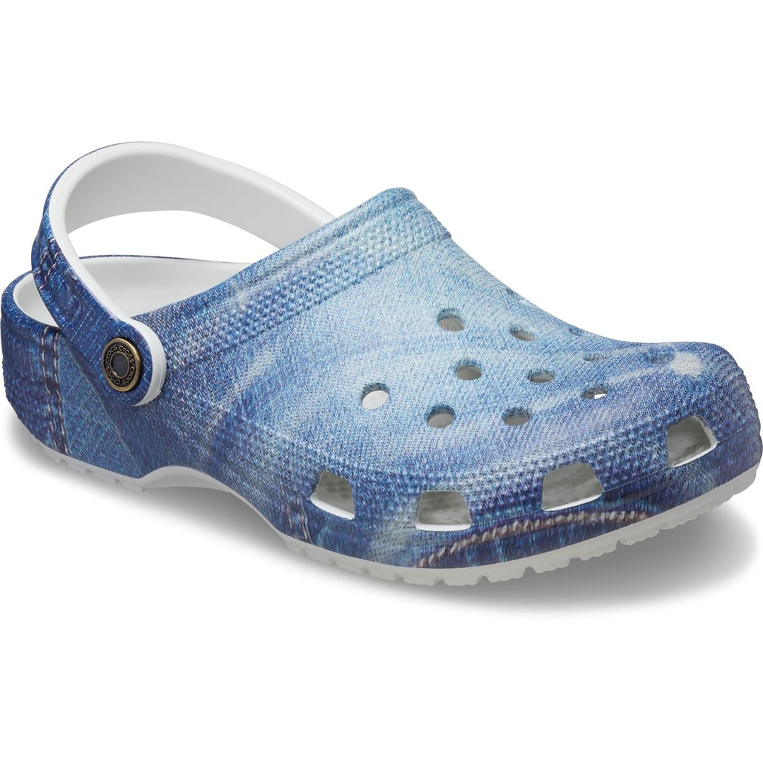 Women's Crocs 210402 Classic Denim Clog Sandals in Moonlight - Image 3