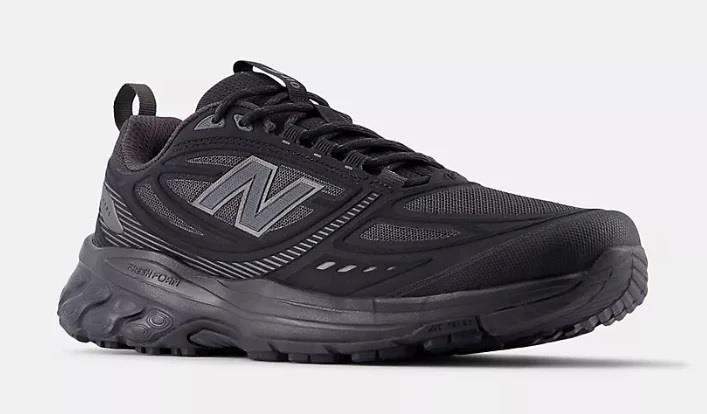 Mens Wide Fit New Balance M410 Fresh Foam Trainers in Black - Image 3