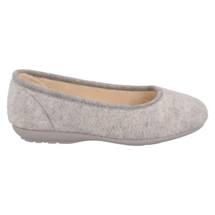 Women's Wide Fit DB Luella Pump Slippers in Mint Green Felt - Image 7