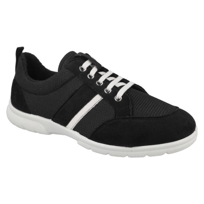 Men's Wide Fit DB Tim Canvas in Black - Image 3