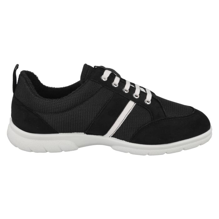 Men's Wide Fit DB Tim Canvas in Black - Image 1