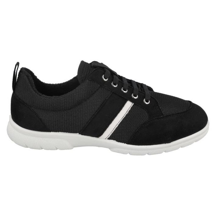 Men's Wide Fit DB Tim Canvas in Black - Image 2