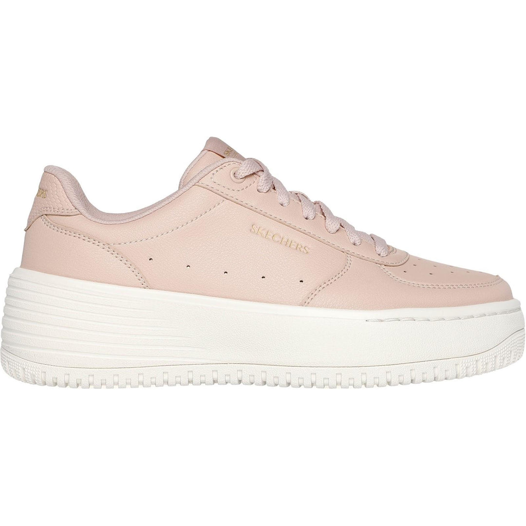 Women's Wide Fit Skechers 185110 Court Classics Grand 92 Be Lifted Trainers - Nude in Nude - Image 2